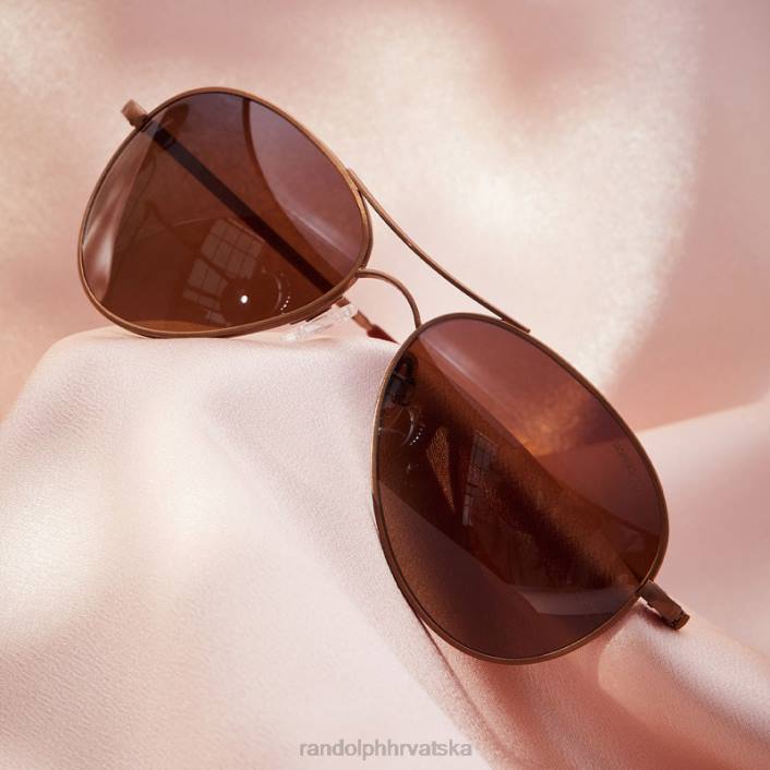 Randolph 22k satensko čokoladno zlato i pijesak amelija polarizirana gradijentna najlonska leća 8NR663