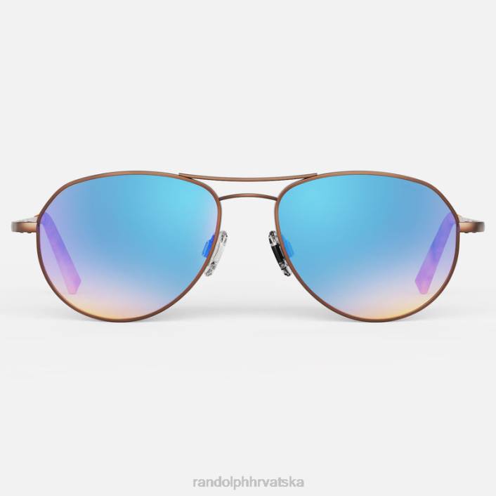 Randolph 22k satensko čokoladno zlato i sjeverna svjetla Thaden polarizirana gradijentna najlonska leća 8NR6125