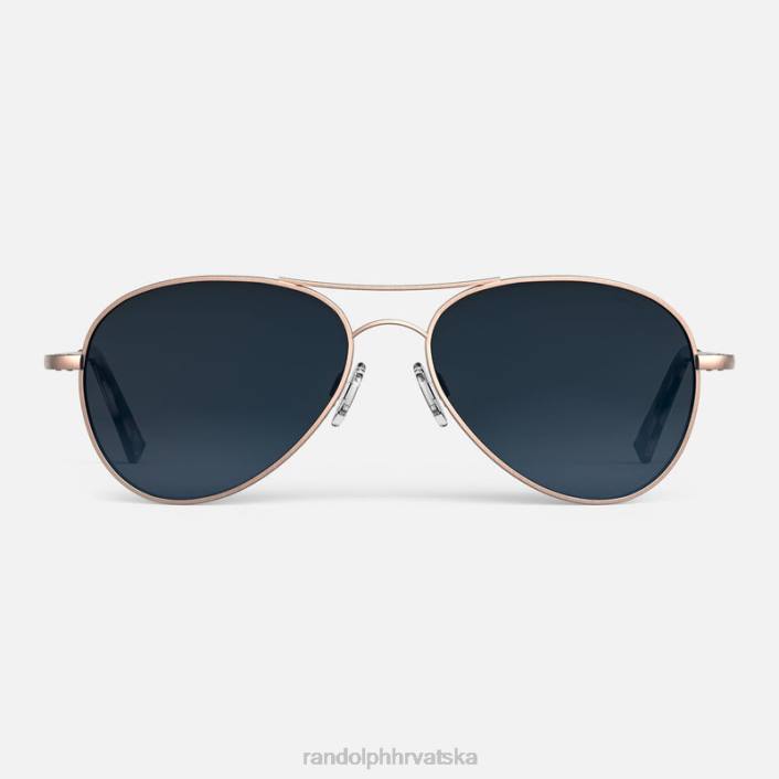 Randolph 22k satensko ružičasto zlato i škriljevac amelija polarizirana gradijentna najlonska leća 8NR664