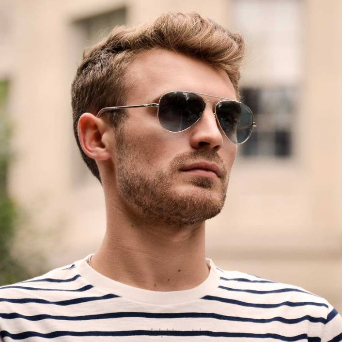 Randolph 23k bijelo zlato i plava voda concorde 3 nepolarizirana staklena leća 8NR652