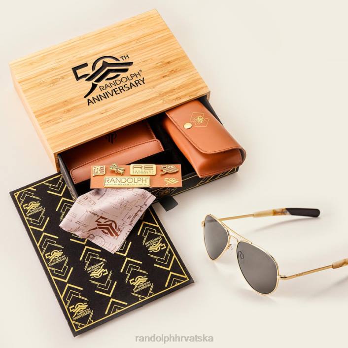 Randolph 23k zlato i američka siva concorde 1 polarizirana staklena leća 8NR62