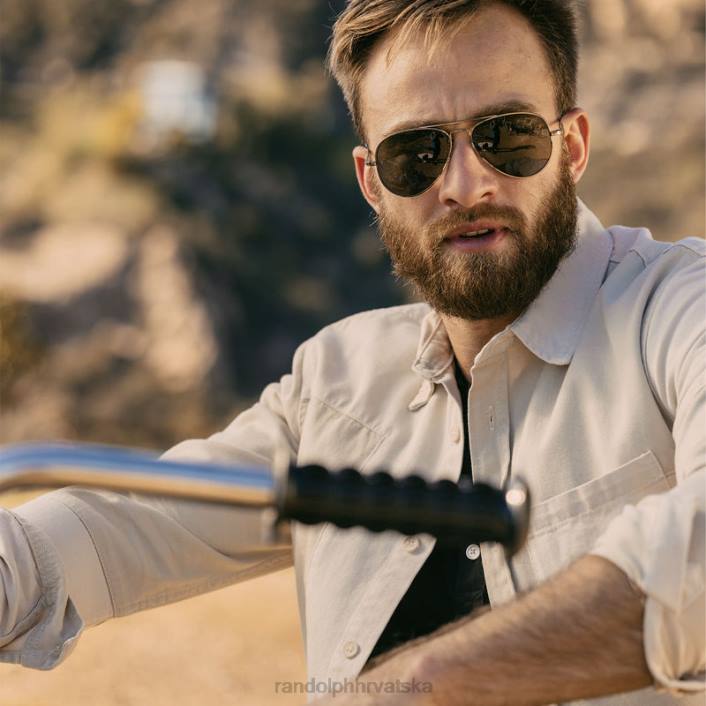 Randolph gunmetal & agx concorde 3 polarizirana staklena leća 8NR649