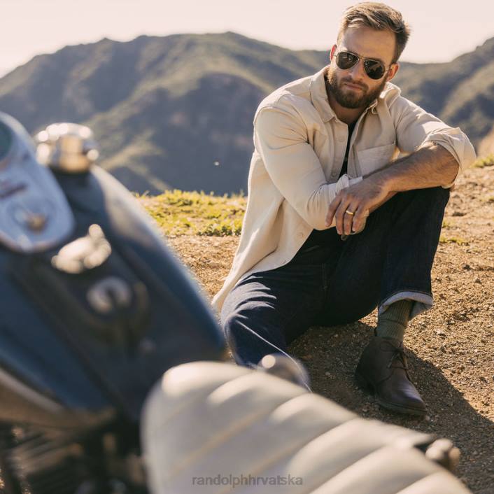 Randolph mat krom i američka siva Concorde 2 polarizirana staklena leća 8NR646