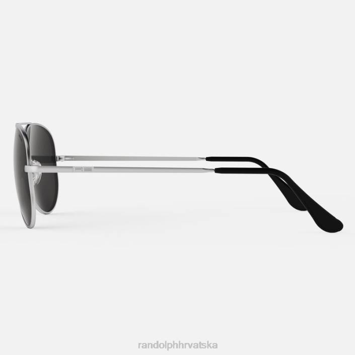 Randolph mat krom i američka siva Concorde 2 polarizirana staklena leća 8NR646