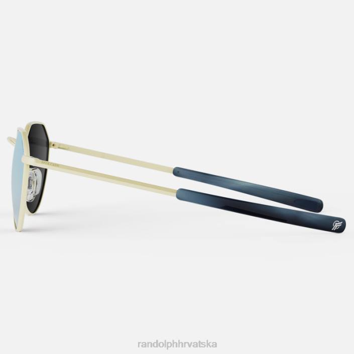 Randolph 22k boje šampanjca i mistično plava hamilton polarizirana zrcalna najlonska leća 8NR657