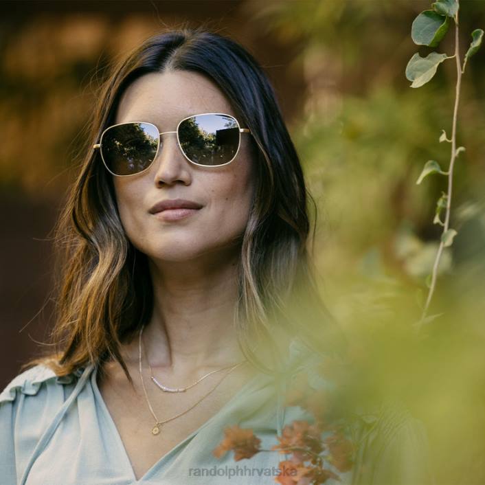 Randolph 22k rumenilo i ružičasto zlato cecil polarizirana najlonska leća 8NR662