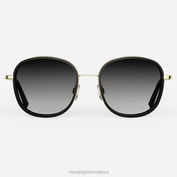 Randolph 23k zlato i mat umetak od oniksa i obalno siva elinor fuzija nepolarizirana najlonska leća 8NR6108