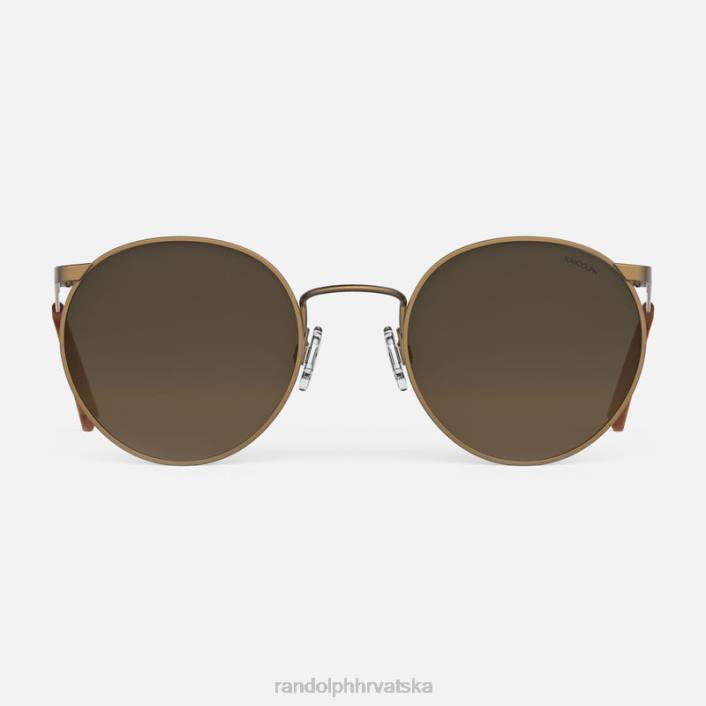 Randolph 22k satensko čokoladno zlato i pijesak p3 polarizirana gradijentna najlonska leća 8NR639