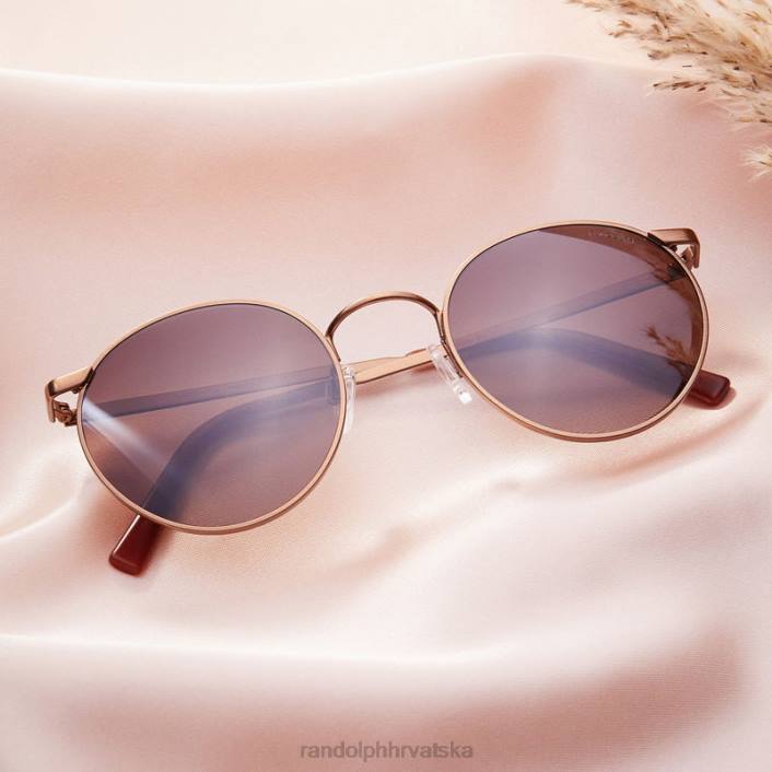 Randolph 22k satensko čokoladno zlato i pijesak p3 polarizirana gradijentna najlonska leća 8NR639