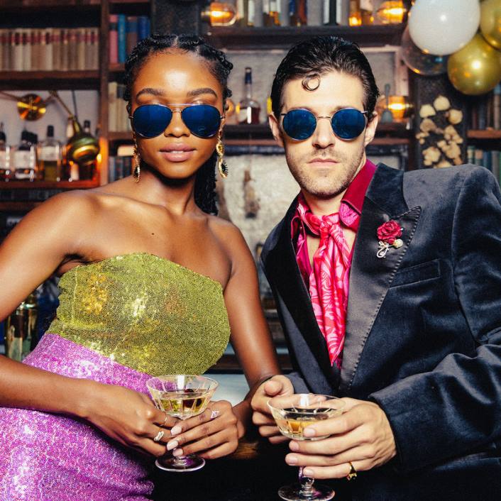 Randolph 23k bijelo zlato i kobalt p3 polarizirana staklena leća 8NR67