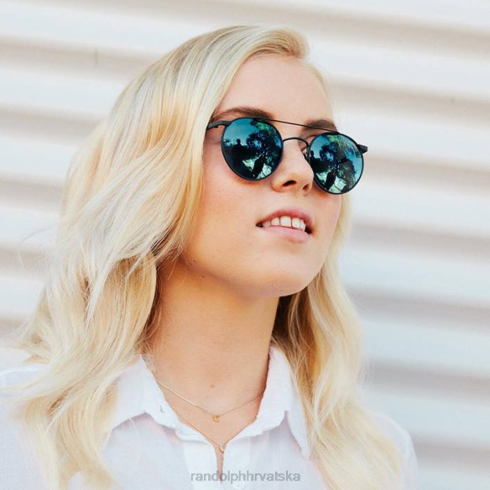 Randolph mat crna & atlantska plava p3 sjena nepolarizirana zrcalna najlonska leća 8NR6140