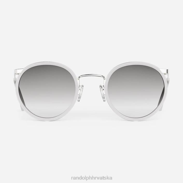 Randolph svijetli krom & mat kristalni umetci & obalno siva p3 fuzija nepolarizirana gradijentna najlonska leća 8NR6117