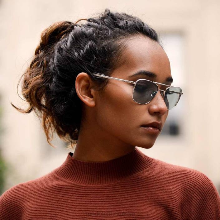 Randolph 23k bijelo zlato i američko sivo zrakoplovac 1 polarizirana staklena leća 8NR64