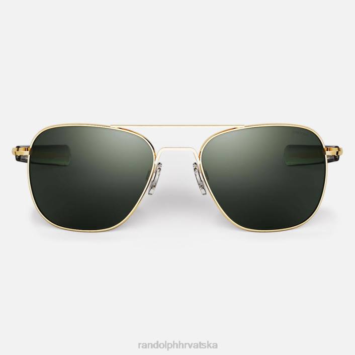 Randolph 23k zlato i agx avijatičar 5 polarizirana staklena leća 8NR688