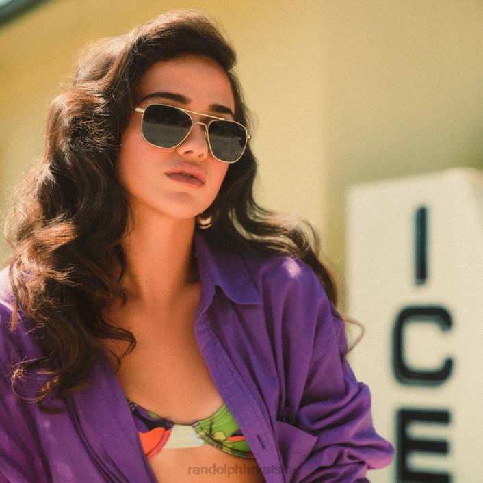 Randolph 23k zlato i agx avijatičar 5 polarizirana staklena leća 8NR688