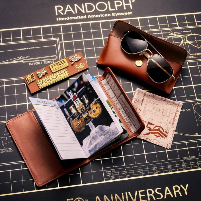 Randolph 23k zlato i američka siva zrakoplovac 1 polarizirana staklena leća 8NR61