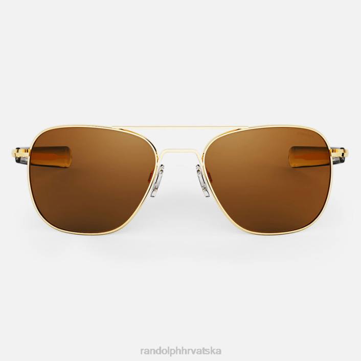 Randolph 23k zlato i američki ten zrakoplovac 4 polarizirana staklena leća 8NR686