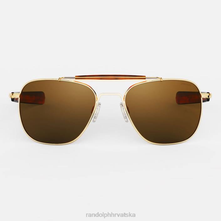 Randolph 23k zlato i američki ten zrakoplovac ii polarizirana staklena leća 8NR621