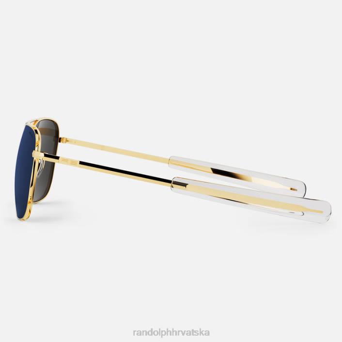 Randolph 23k zlato i atlantska plava zrakoplovac 3 polarizirana zrcalna najlonska leća 8NR625