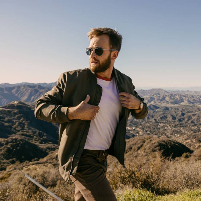 Randolph gunmetal & american grey avijatičar 7 polarizirana staklena leća 8NR6114