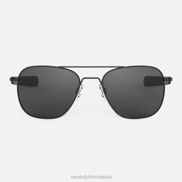 Randolph mat crna zrakoplovac 4 polarizirana američka siva leća 8NR685