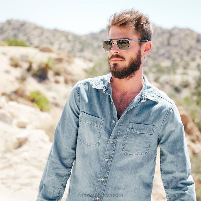 Randolph mat krom i američka siva zrakoplovac ii nepolarizirana staklena leća 8NR6120