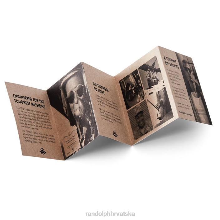 Randolph mat krom zrakoplovac 4 polarizirana američka siva leća 8NR684