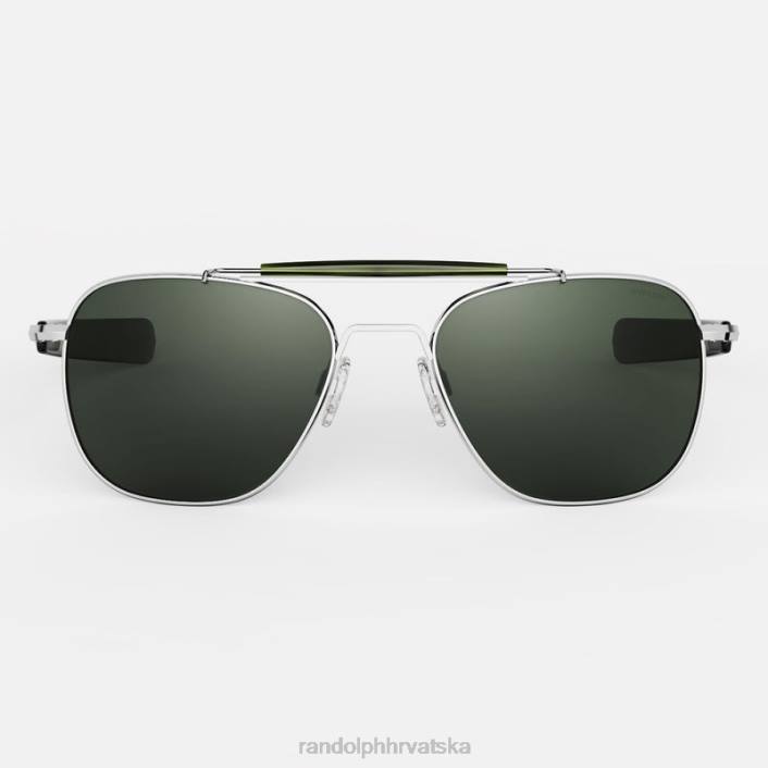 Randolph svijetli krom & agx zrakoplovac ii polarizirana staklena leća 8NR643