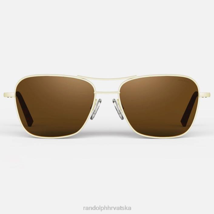 Randolph 22k šampanjsko zlato i američki ten korsar polarizirana staklena leća 8NR638